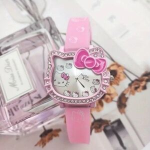 NIP! Sanrio Hello Kitty Pretty in Pink Working Watch with Rhinestones!
